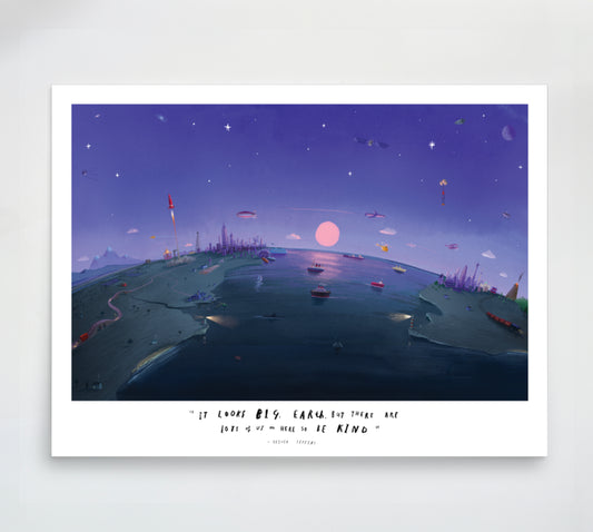 'Here We Are' Art Poster