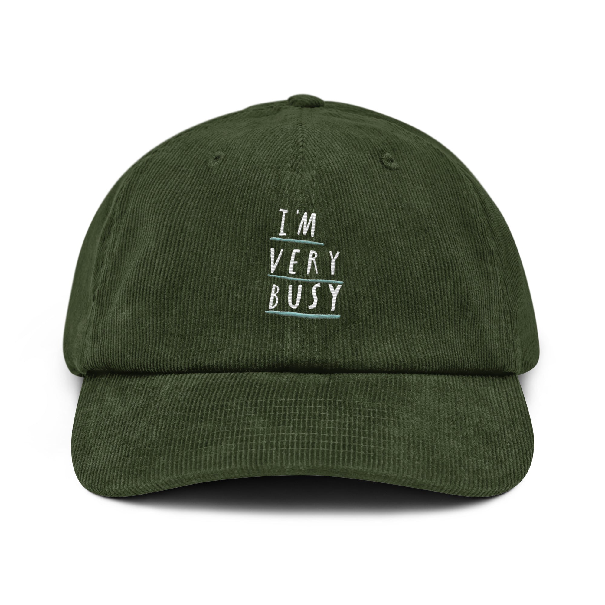 I'm Very Busy Corduroy Hat