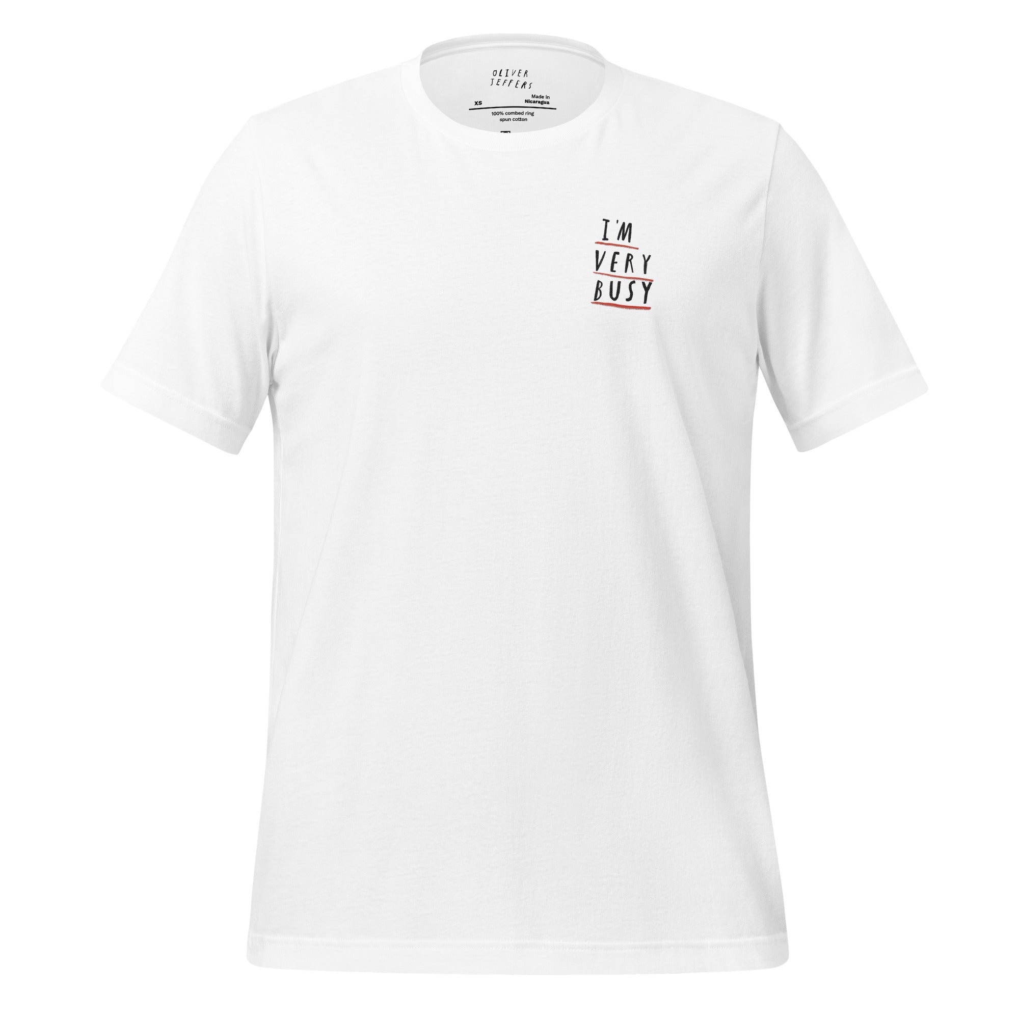 I'm Very Busy Embroidered T-shirt (adults)