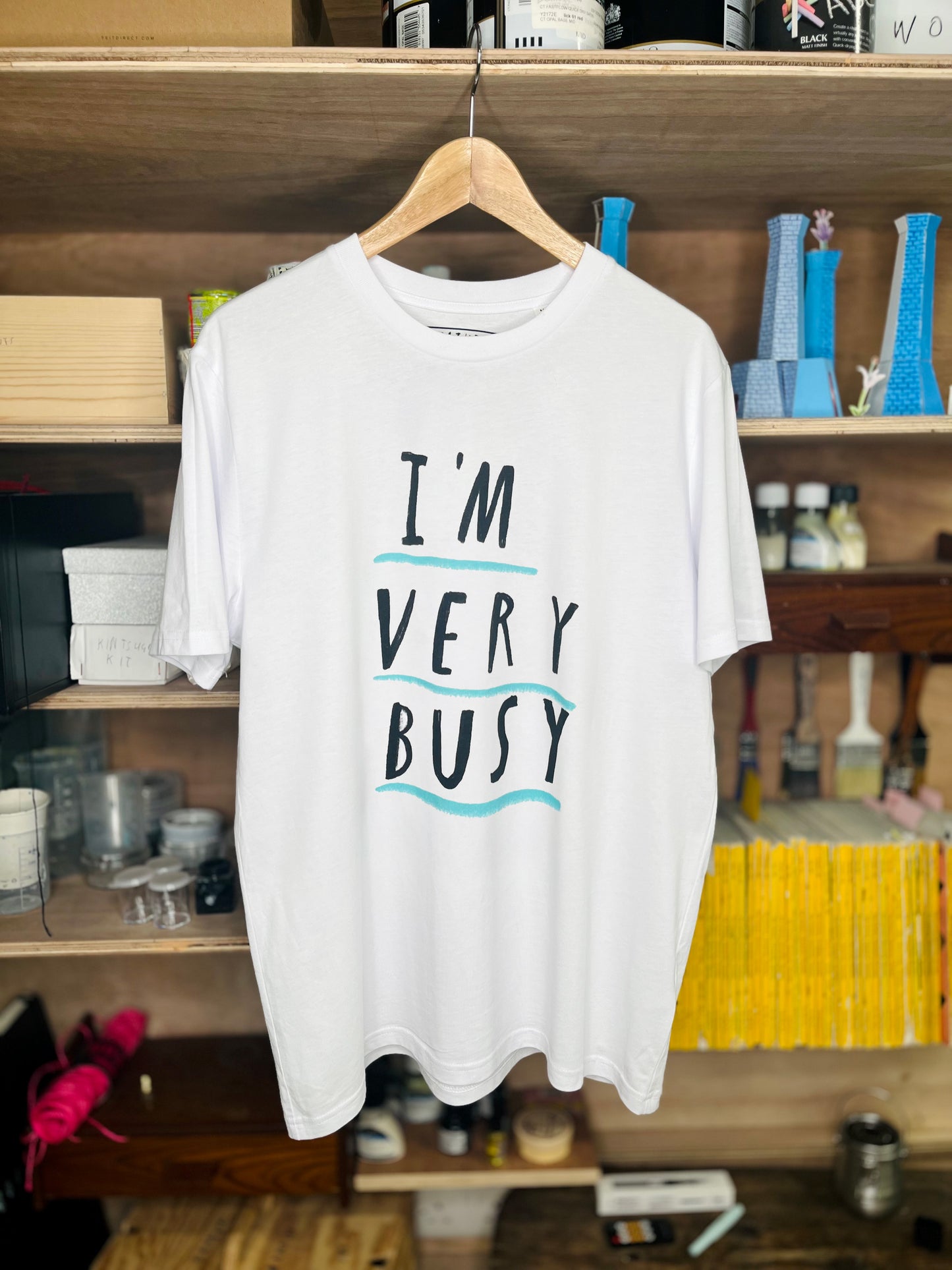 I'm Very Busy Printed T-shirt (adults)