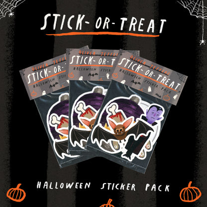 Stick-or-Treat Halloween Stickers - Pack One