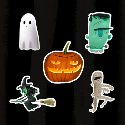 Stick-or-Treat Halloween Stickers - Pack Two